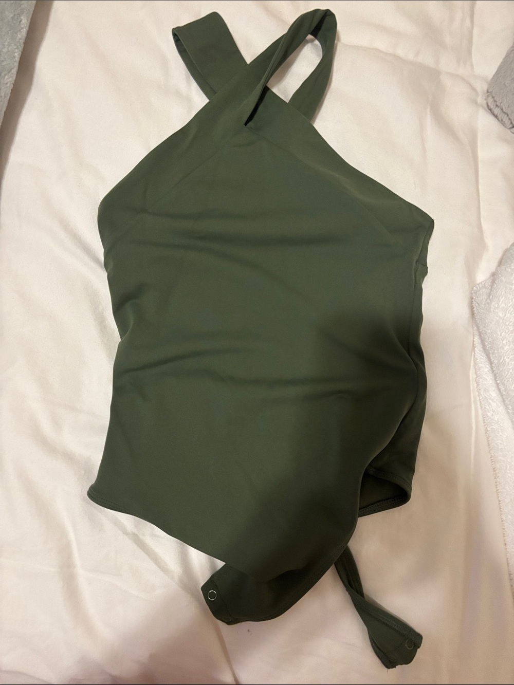 Babaton Olive Green Bodysuit